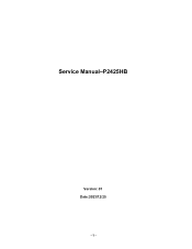 Dell P2425H Monitor Simplified Service Manual