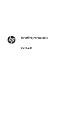HP Officejet Pro 6830 User Guide