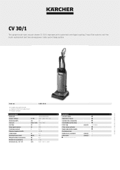 Karcher CV 30/1 Product information