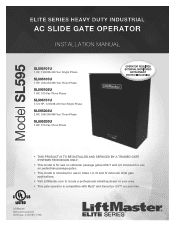 LiftMaster SL595203U SL595203U Installation Manual