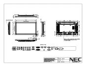 NEC V462-PC Mechanical Drawing
