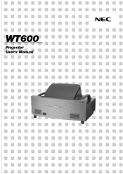 NEC WT600 User Manual