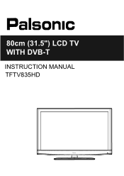 Palsonic TFTV835HD Owners Manual