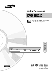 Samsung DVD-HR720 User Manual (user Manual) (ver.1.0) (English)