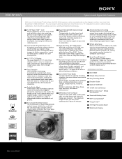 Sony DSC-W120/L Marketing Specifications (Blue Model)