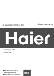 Haier HWM80-68B User Manual