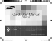 Samsung ST600 Quick Guide (easy Manual) (ver.1.0) (English, Arabic, Chinese, French, Indonesian, Persian, Thai)
