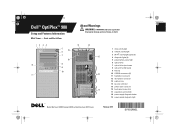 Dell OptiPlex 980 Setup and Features Information Tech Sheet