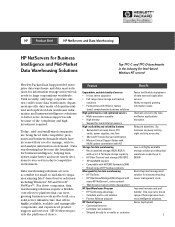 HP LH3000r HP Netservers and Data Warehousing