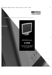 HP Workstation x2000 hp workstations general - 18.1in flat panel color monitor user's guide