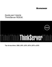Lenovo ThinkServer RD530 (Italian) Installation and User Guide