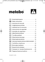 Metabo SXE 450 TurboTec Operating Instructions 2