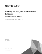 Netgear XCM89UP Software Setup Manual Software Version 11.x