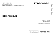 Pioneer DEH-P8300UB Owner's Manual