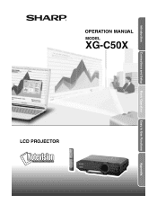 Sharp XG C50X XG-C50X Operation Manual