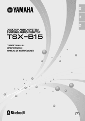 Yamaha TSX-B15 TSX-B15 Owners Manual