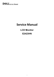 Dell E2423HN Monitor Simplified Service Manual