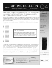 Dell VNX VG8 VNX-VNXe-Unity Uptime Bulletin for Q4 2016
