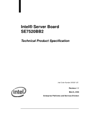 Intel SE7520BB2D2 Product Specification