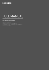 Samsung HW-Q7CB/ZA User Manual