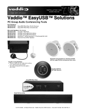 Vaddio EasyMic Ceiling MicPOD EasyTalk Solutions Manual