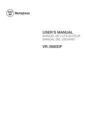 Westinghouse VR2680DF User Manual