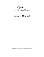 ZyXEL U-1496S Plus User Guide