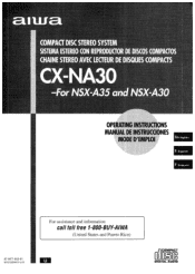 AIWA CX-NA30 Operating Instructions