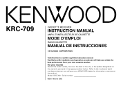 Kenwood KRC-709 User Manual