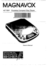 Magnavox AZ7351 User manual,  English