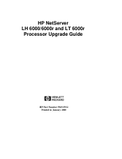 HP LH4r HP Netserver LT 6000r Processor Upgrade Guide