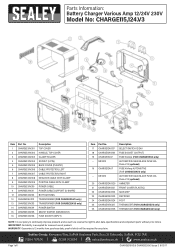 Sealey CHARGE115 Parts Diagram