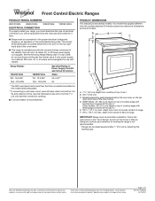 Whirlpool WEE515SALS Dimension Guide