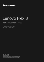 Lenovo Flex 3-1120 Laptop (English) User Guide - Lenovo Flex 3-1120