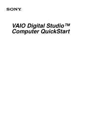 Sony PCV-RX680G Quick Start Guide