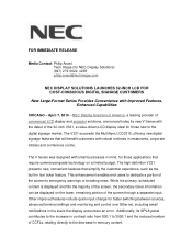 NEC V321 Press Release