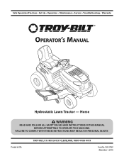 Troy-Bilt Horse Operation Manual