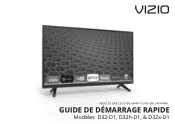 Vizio D32-D1 Quickstart Guide French