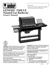 Weber Genesis 3500 LX Owner Manual