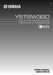 Yamaha YST-SW320 Owner's Manual