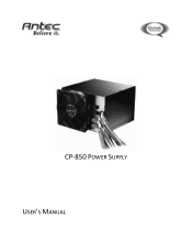 Antec CP-850 Manual