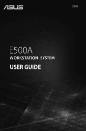 Asus WS770T E500A User Manual