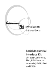 Intermec PM4i Industrial/Serial Interface Kit Installation Instructions
