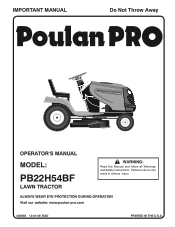 Poulan PB22H54BF User Manual