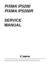 Canon PIXMA iP5200 Service Manual