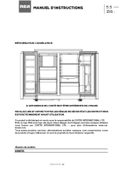 RCA RFR551 French Manual