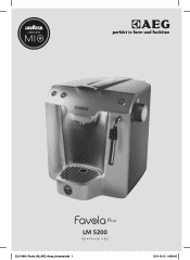 AEG LM5200-U A Modo Mio Favola Plus Espresso Coffee Machine Frosted Almond LM5200-U Product Manual