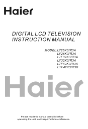 Haier LTF42R3B User Manual