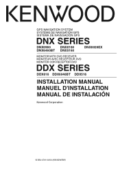 Kenwood DNX6020EX User Manual 1