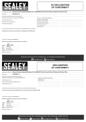 Sealey PC35230V Declaration of Conformity